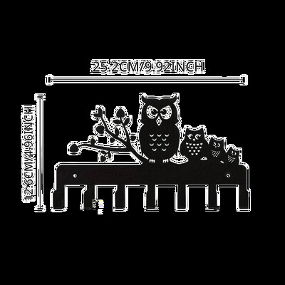Метален ключодържател със 7 куки Стенен органайзер Стилни куки за кърпи за кухнята и дома Най-голямо удобство