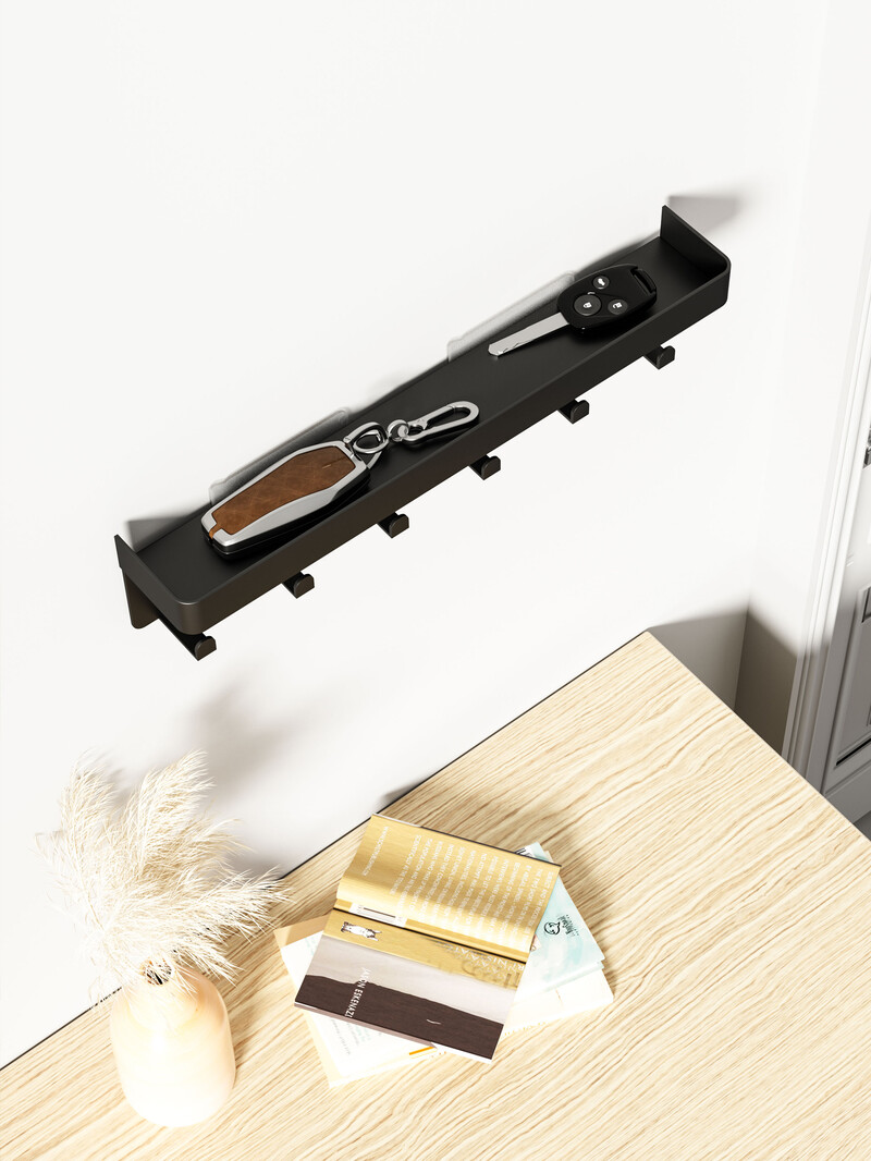 Stalak za odlaganje kuka za kućanstvo bez probijanja, dnevni boravak, spavaća soba, vrata, kupaonica, samoljepljiva kuka u nizu kuka