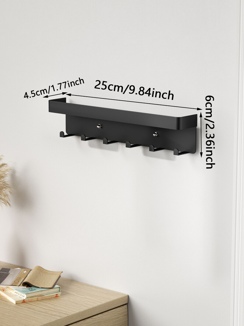 Stalak za odlaganje kuka za kućanstvo bez probijanja, dnevni boravak, spavaća soba, vrata, kupaonica, samoljepljiva kuka u nizu kuka