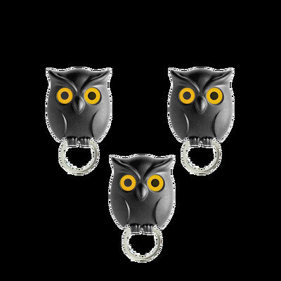 Kuke Sova Magnetna kuka za ključeve Automatski trepćuće slatke kuke Bez bušenja Kuke za pohranu Kuhinjski zidni ukras Kukice