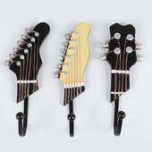 Retro 1 kom Glave za gitaru Kuke Glazbena kućna smola Vješalica za šešire Zidna kuka za uređenje doma