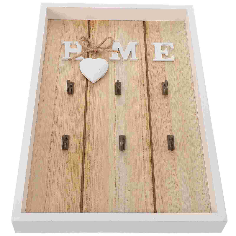 Seinale riputatav Säilitusvõtmed Organiseerija Ehtekarbid Euroopa stiilis rätikukonks puidust võtmehoidja