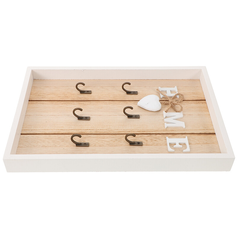 Seinale riputatav Säilitusvõtmed Organiseerija Ehtekarbid Euroopa stiilis rätikukonks puidust võtmehoidja