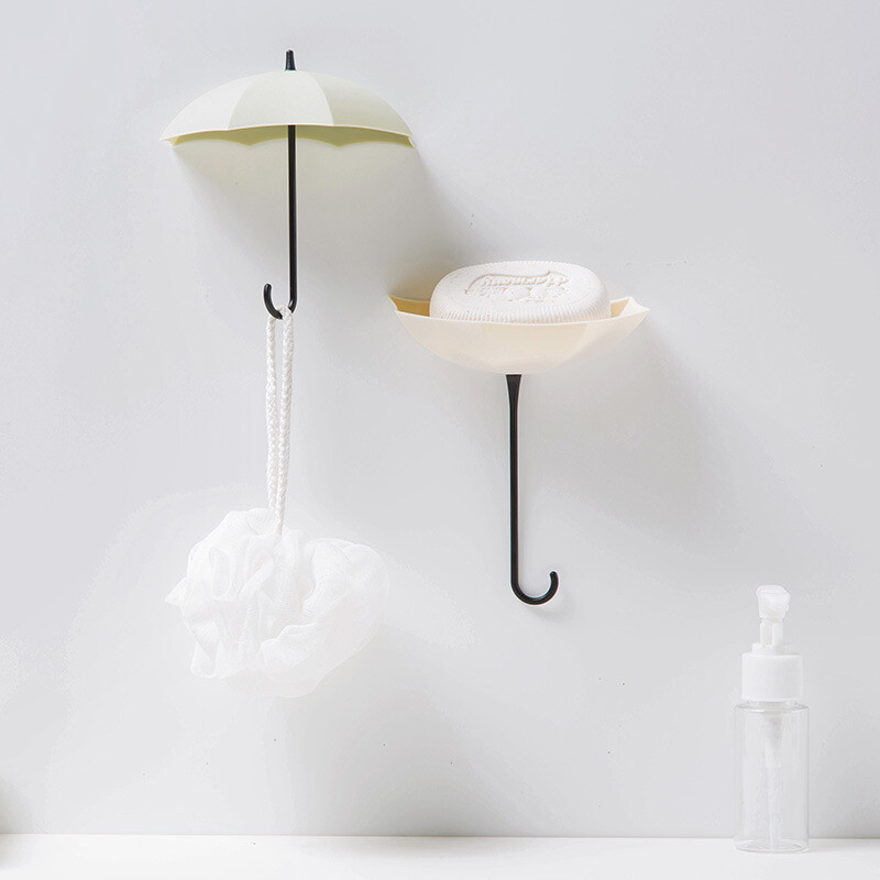 3 kom. Kreativne kuke u obliku kišobrana Zidna vješalica za ključeve Kuhinja Kupaonica Stalak za pohranu Organizator Držač ručnika bez bušenja