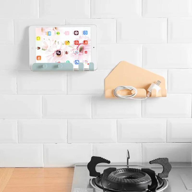 Zidni telefon Držač za Ipad Polica Domaćica Stalak za pohranu Ključevi za vješanje Kukice Kuhinja Kupaonica Organizator Polica Uređenje doma