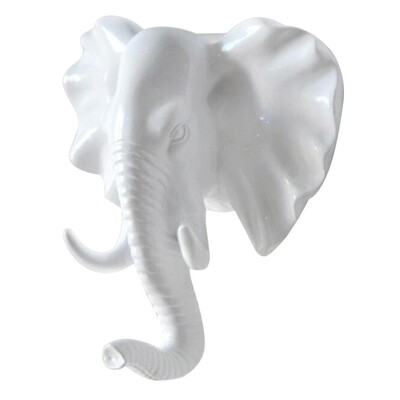 Кука за окачване на стена Реколта Глава на елен Животно за окачване на дрехи Шапка Шал Ключ Еленови рога Закачалка Поставка Декорация на стена