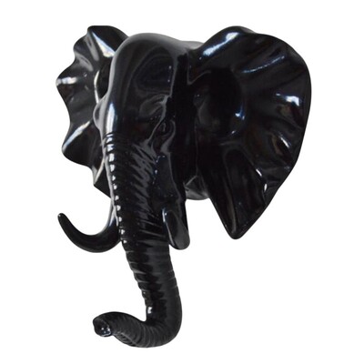 Кука за окачване на стена Реколта Глава на елен Животно за окачване на дрехи Шапка Шал Ключ Еленови рога Закачалка Поставка Декорация на стена