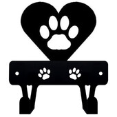 1vnt miniatiūrinis katės letenėlė širdies raktų laikiklis (3,5 colio) Naujas metalinis sieninis kabliukas, pakabinamas ant sienos, kabliukai, raktų laikiklis