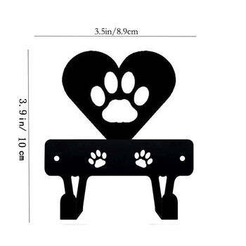 1 τμχ Μινιατούρα Cat Paw In Heart Key Rack Hold (3,5 ίντσες) Νέο μεταλλικό γάντζο τοίχου Κρεμάστρα τοίχου, Επιτοίχια, Γάντζοι, Μπρελόκ