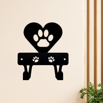 1 τμχ Μινιατούρα Cat Paw In Heart Key Rack Hold (3,5 ίντσες) Νέο μεταλλικό γάντζο τοίχου Κρεμάστρα τοίχου, Επιτοίχια, Γάντζοι, Μπρελόκ