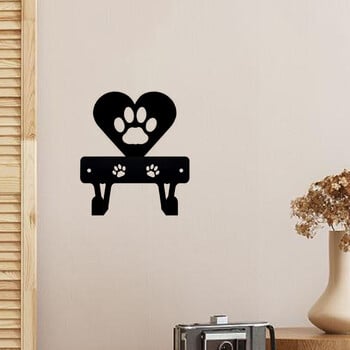 1 τμχ Μινιατούρα Cat Paw In Heart Key Rack Hold (3,5 ίντσες) Νέο μεταλλικό γάντζο τοίχου Κρεμάστρα τοίχου, Επιτοίχια, Γάντζοι, Μπρελόκ