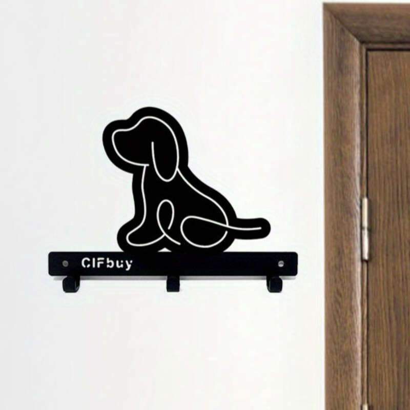 1vnt žavus sieninis raktų laikiklis – šuniuko priedų raktų laikiklis su sieniniu kabliuku šuniuko sieninis raktų laikiklis, žavus