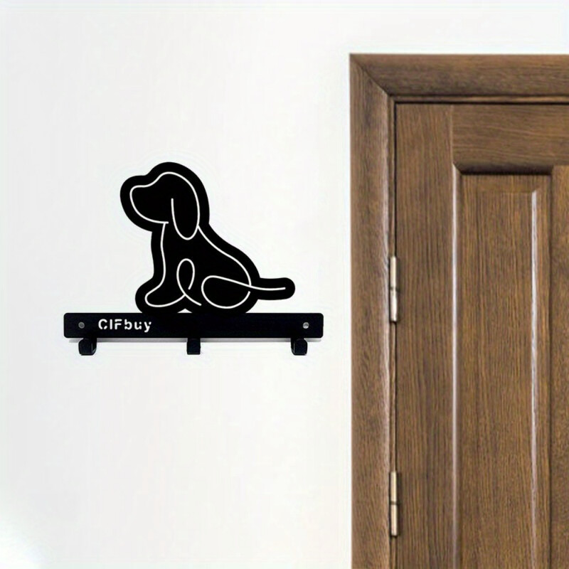 1vnt žavus sieninis raktų laikiklis – šuniuko priedų raktų laikiklis su sieniniu kabliuku šuniuko sieninis raktų laikiklis, žavus