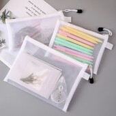 3kom/komplet Prozirna vrećica za dokumente Mrežasta vrećica s informacijama na patentni zatvarač Mala svježa torba za tiskanice velikog kapaciteta