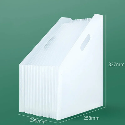 Višeslojna stojeća ispitna papirnata vrećica Vertikalni orgulja A4 Stol za pohranu podataka Organizatori Uredska prijenosna mapa Školski pribor