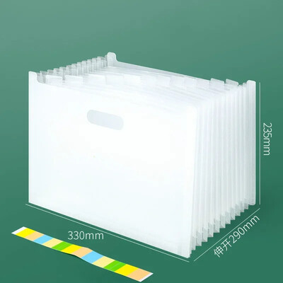 Višeslojna stojeća ispitna papirnata vrećica Vertikalni orgulja A4 Stol za pohranu podataka Organizatori Uredska prijenosna mapa Školski pribor