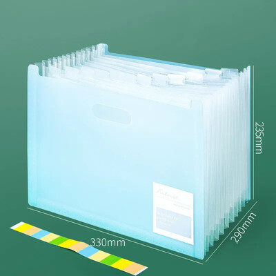 Višeslojna stojeća ispitna papirnata vrećica Vertikalni orgulja A4 Stol za pohranu podataka Organizatori Uredska prijenosna mapa Školski pribor