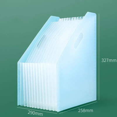 Višeslojna stojeća ispitna papirnata vrećica Vertikalni orgulja A4 Stol za pohranu podataka Organizatori Uredska prijenosna mapa Školski pribor