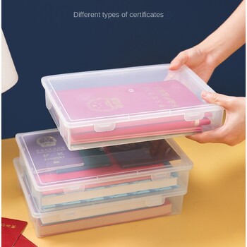 Organizer Document Organizer Storage Box Simplicity Certificate File Container Dust Proof A4 Organizing Box