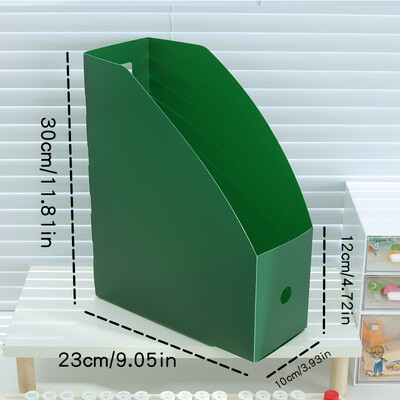 Vienkārša salokāma biroja darbvirsmas failu krātuve vertikāla A4 formāta mape ar ieliktņiem, liela ietilpība, 9 krāsu izvēles
