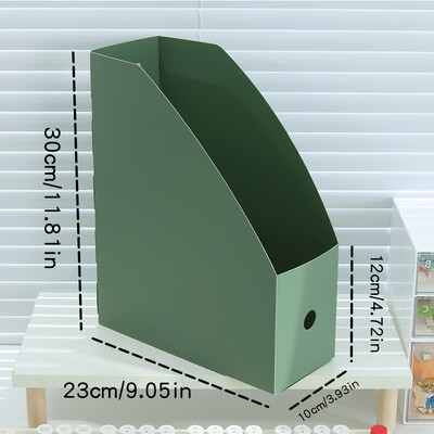 Vienkārša salokāma biroja darbvirsmas failu krātuve vertikāla A4 formāta mape ar ieliktņiem, liela ietilpība, 9 krāsu izvēles