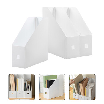 3Pcs Office Desktop Box Desktop Document Organizer Θήκη περιοδικού γραφείου Βιβλιοθήκη γραφείου