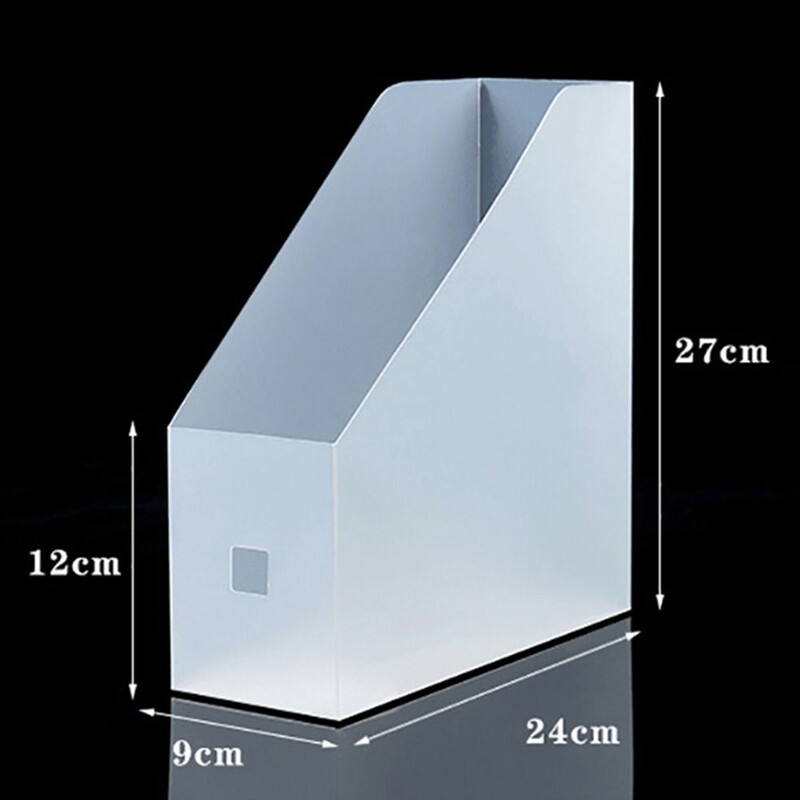 1 kom. Izdržljivi papir za dokumente Stalak za pohranu datoteka Plastični stolni stolni stalak za mape s datotekama Stalak za police Vertikalni držač knjiga i časopisa