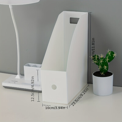 1kom Plastične fascikle Držači knjiga Stolni organizator dokumenata Uredski držač Vertikalno razvrstavanje Kutija za pohranu Pribor za pisanje