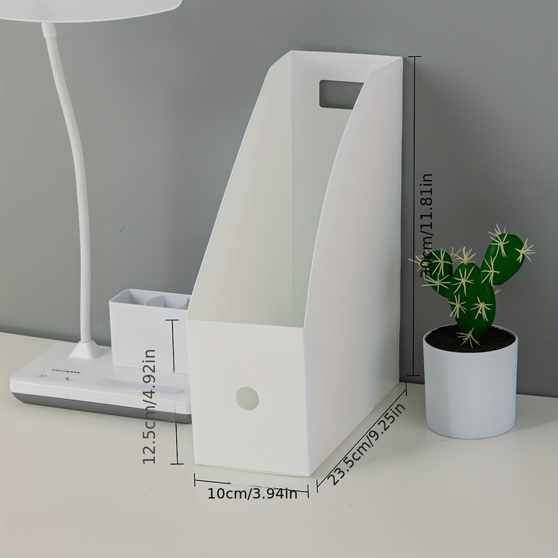 1kom Plastične fascikle Držači knjiga Stolni organizator dokumenata Uredski držač Vertikalno razvrstavanje Kutija za pohranu Pribor za pisanje