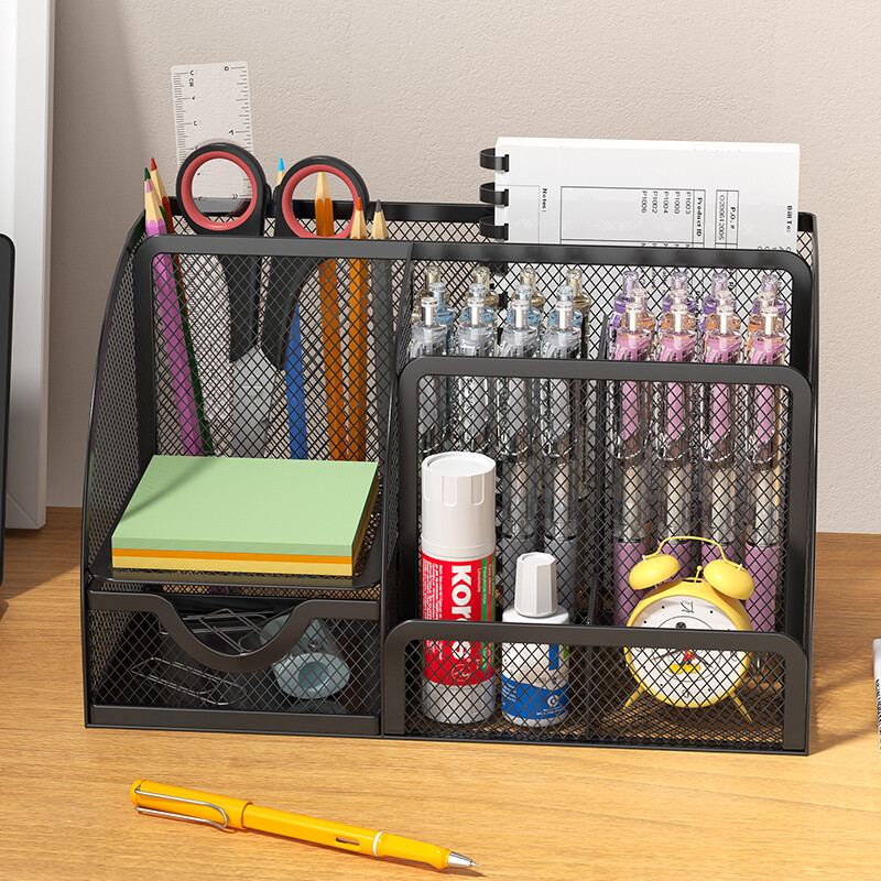 Metalni držač za olovke Kreativna jednostavna kutija za pohranu papira Držač za olovke Stolni ukras Jednostavan uredski pribor Držač za olovke Student