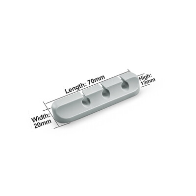Držač USB kabela Stezaljke Kabelski kabel Žica Organizator Silikonski stolni namotač Stolni uredan držač za upravljanje Samoljepljivi kabel za pohranu