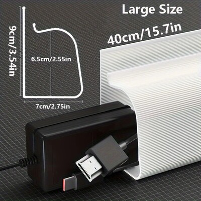 Upravljanje kabelom ispod stolnog kanala Cable Raceway kabel Hider Stolni nosač kabela Bez bušenja ispod stolnog nosača kabela