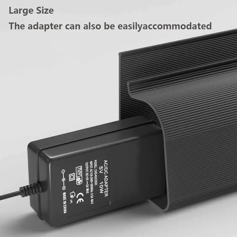 Upravljanje kabelom ispod stolnog kanala Cable Raceway kabel Hider Stolni nosač kabela Bez bušenja ispod stolnog nosača kabela