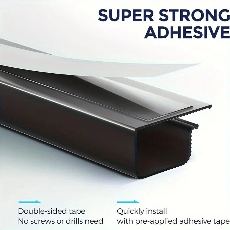 Upravljanje kabelom ispod stolnog kanala Cable Raceway kabel Hider Stolni nosač kabela Bez bušenja ispod stolnog nosača kabela