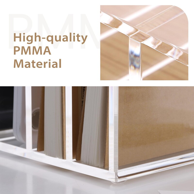 Akrilni organizator pošte Razvrstivači datoteka za stol Stolni okomiti držač s ljestvama u 3 dijela Organizator stola Organizator radnog prostora