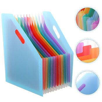 A4 Accordian Σύμφωνα File Organizer Folder Rainbow Organ Storage Expander File Folder Storage for Office Expanding