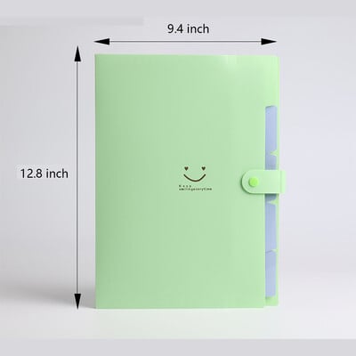 A4 mapa Višeslojna organizacijska vrećica Gumb Testni papir Vreća za datoteke PP vrećica za datoteke