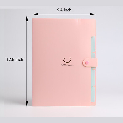 A4 mapa Višeslojna organizacijska vrećica Gumb Testni papir Vreća za datoteke PP vrećica za datoteke