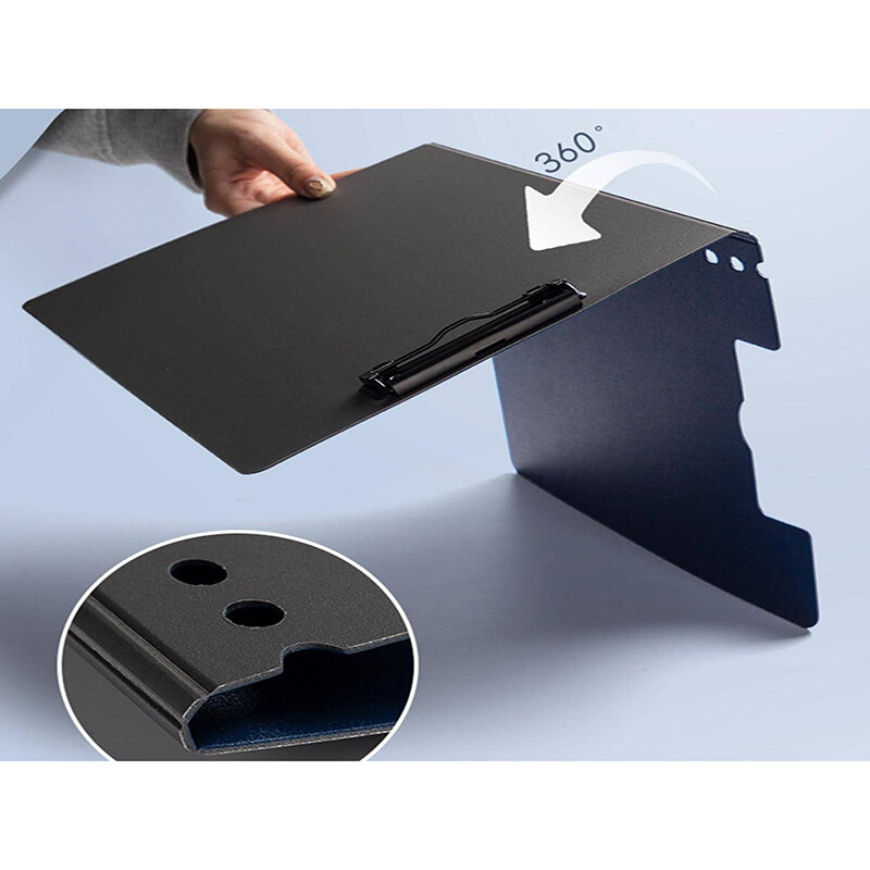 Bview Art 1Pcs Водоустойчиво сгъване с двойни щипки Клипборд A4/A3 Папка с корици на файлове Подложка за писане Клип Органайзер Офис консумативи