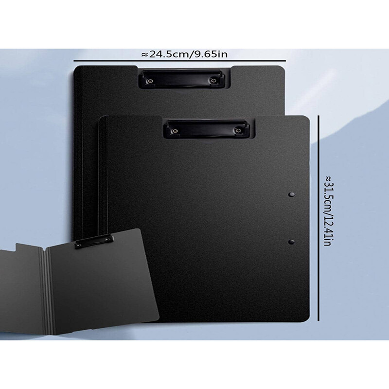 Bview Art 1Pcs Водоустойчиво сгъване с двойни щипки Клипборд A4/A3 Папка с корици на файлове Подложка за писане Клип Органайзер Офис консумативи