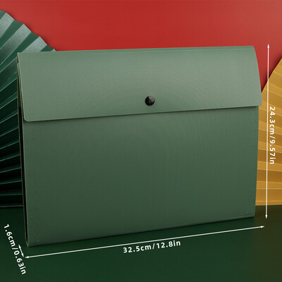 Nedavno popularna A4 vodoravna mapa Višeslojna studentska torba za pohranu 5 slojeva ispitnog papira Pritisnite tipku velikog kapaciteta