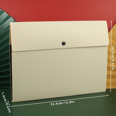 Nedavno popularna A4 vodoravna mapa Višeslojna studentska torba za pohranu 5 slojeva ispitnog papira Pritisnite tipku velikog kapaciteta