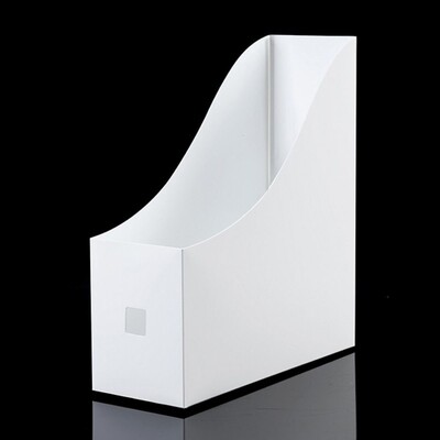 INS Style Сгъваема кутия за съхранение на файлове Настолен органайзер PP пластмасов държач за документи Кутия за съхранение на различни предмети Училищни офис консумативи