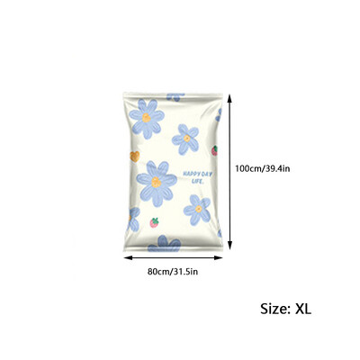 1 kom cvjetna vakuumska kompresijska vrećica za pohranu, zatvorena torba za pomicanje odjeće, deka, košulja, organizatora za uštedu prostora u domu