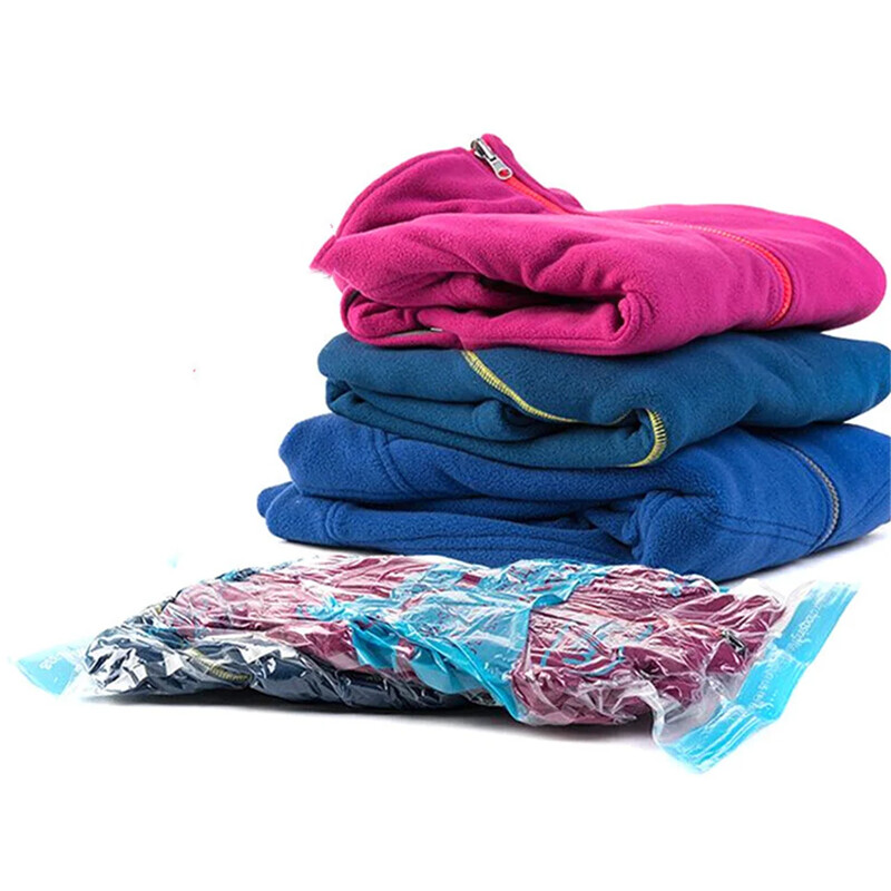 6 gab ceļojumu kompresijas somas Garderobes Bagāžas Vietas taupīšanas somas koferu iesaiņošanai Sarullējams gaisa vakuuma maiss