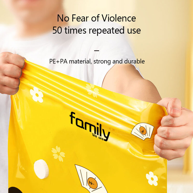 1 бр. пътна компресионна торба, вакуумна опаковка, спестяваща място торба, многократна смукателна компресионна торба, спестяваща 80% място