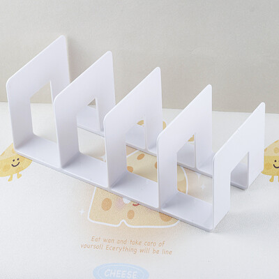 4 rácsos könyvtartó állvány könyvespolc asztali dekor tároló állvány Könyvtartó könyvtartó iskolai írószerek irodai asztali fájlrendező