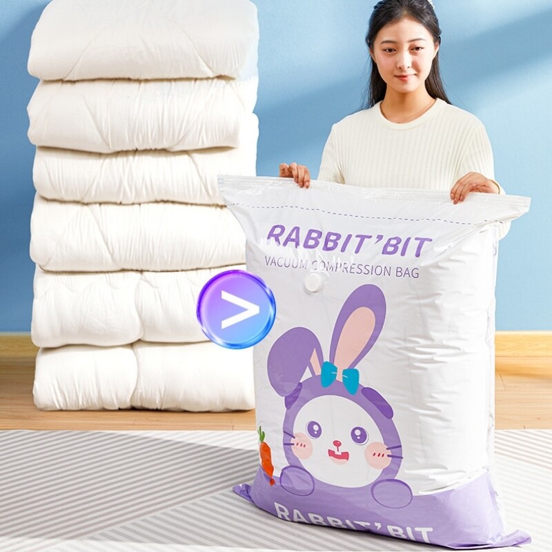 Višekratna vakuumska vrećica i navlaka za pumpu za odjeću. Velika kompresirana plastična prazna vrećica. Spremnik za pohranu pribora za putovanja.