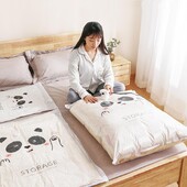 Višekratna vakuumska vrećica i navlaka za pumpu za odjeću. Velika kompresirana plastična prazna vrećica. Spremnik za pohranu pribora za putovanja.