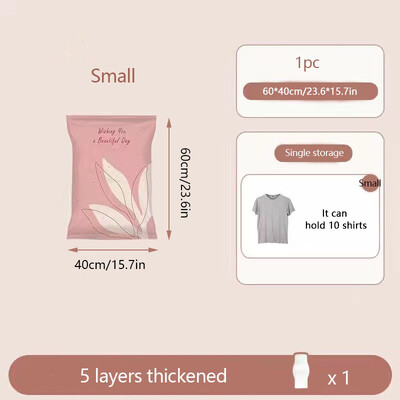 1 tk 11 siidist paksendatud tekk riiete vaakumkompressiokott, pagasi riiete hoiukott, kolimiskott